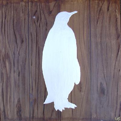 Penguin #3 of 4: Wood Penguin